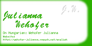 julianna wehofer business card